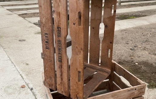 Foto van tulpenverzamelkisten