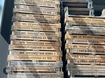 Houten gaasbakken 75x50 *partij in 1x weg*